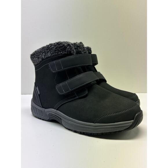 Orthofeet Shoes - Orthofeet Women's Florence Gray /Black Boots SZ 9.5 2E Extra Wide Suede